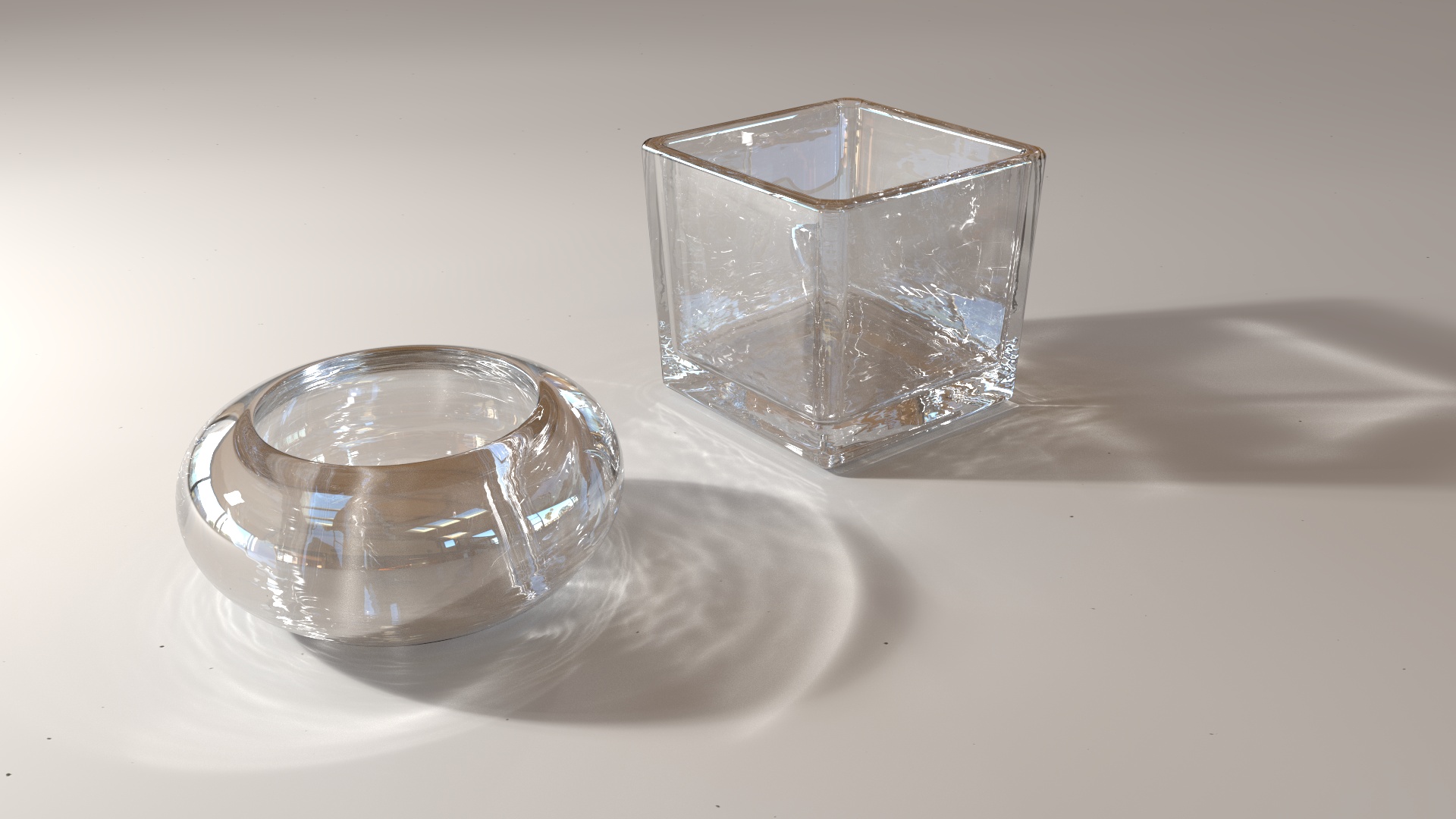 Materials glass and caustics « portfolio